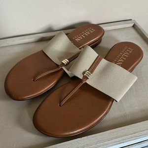 Italian Shoemakers | Afia Sandal - Cream Size 9